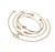 Bohemian Glam Gold Bracelets Stack - 4pcs