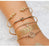 Bohemian Glam Gold Bracelets Stack - 4pcs