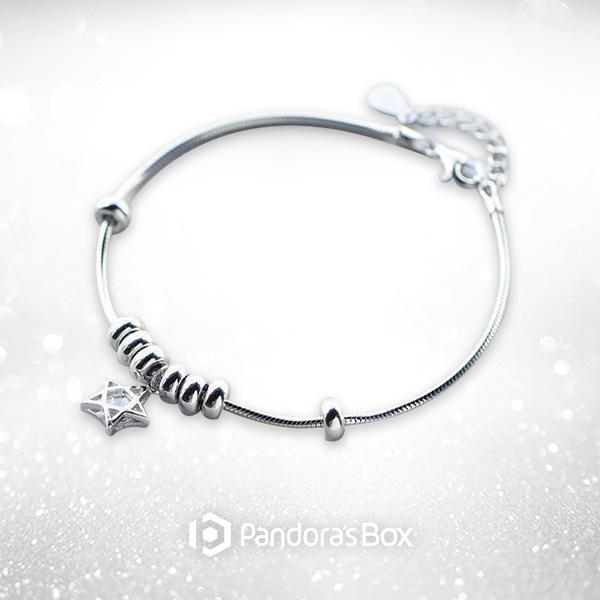 1 Sets of Shooting Star Sterling Silver Bracelet & Ring
