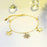 Golden Starfish Charm Bracelet