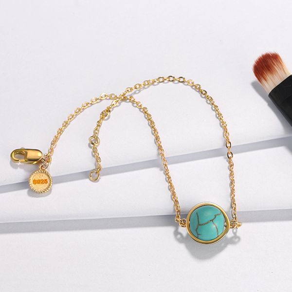 Golden Strand Turquoise Bracelet