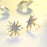 Golden Starfish Stud Earrings