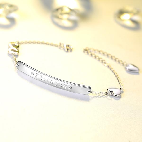 Infinite Love Bracelet and Earrings Set