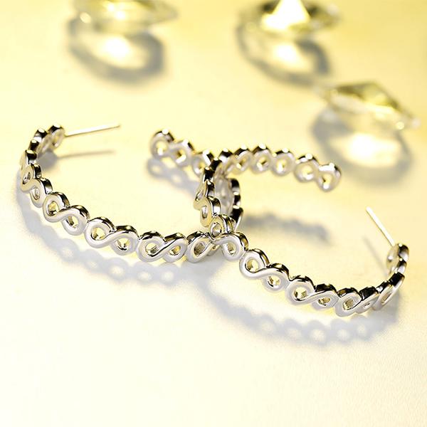 Infinite Love Bracelet and Earrings Set