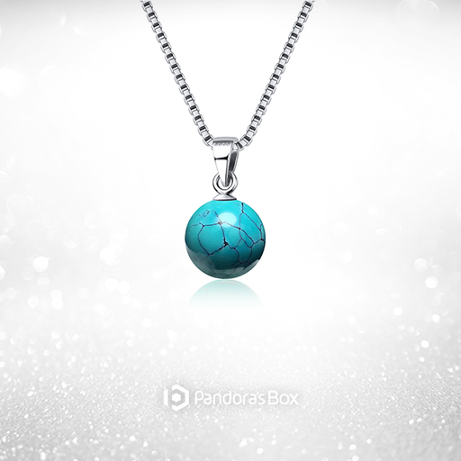 Silver Solstice Turquoise Necklace