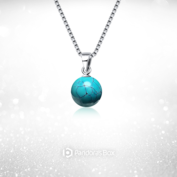 Silver Solstice Turquoise Necklace