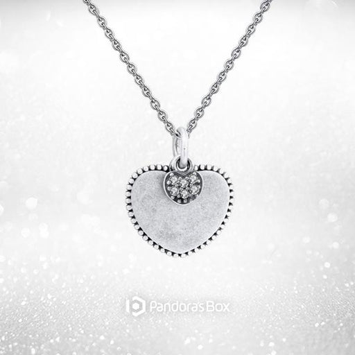 Be Still My Heart Sterling Silver Pendant Necklace