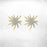 Golden Starfish Stud Earrings