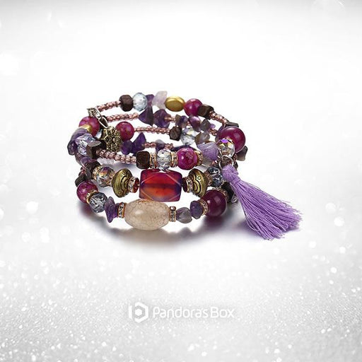 Cosmic Beads Wrist Wrap Bracelet
