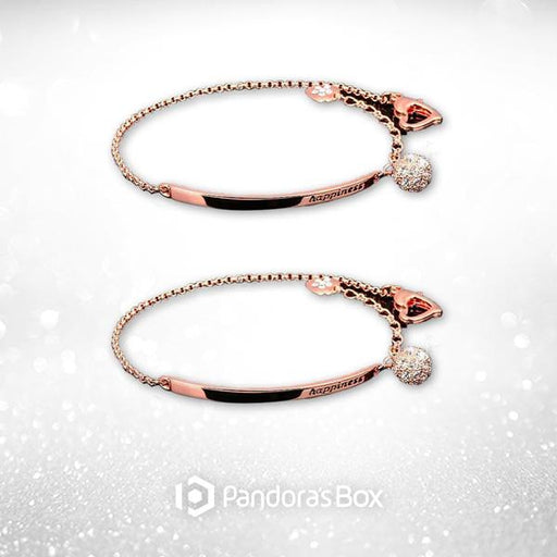 2 Sets of Happiness Half Bangle Bracelet