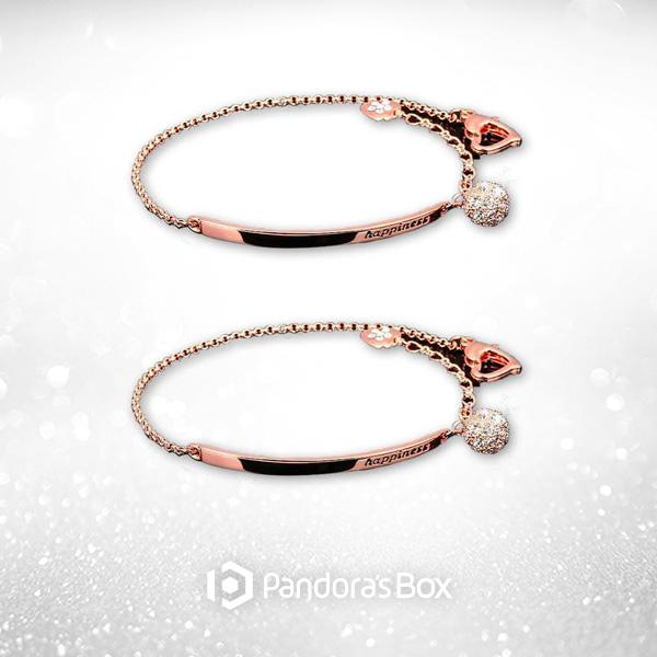 2 Sets of Happiness Half Bangle Bracelet