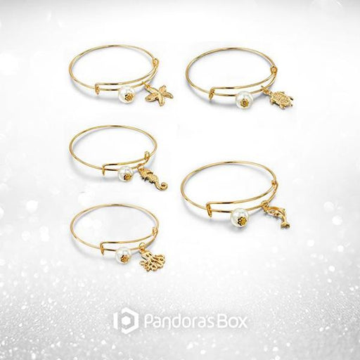 2 Sets of Ocean Lover's Bangle Set