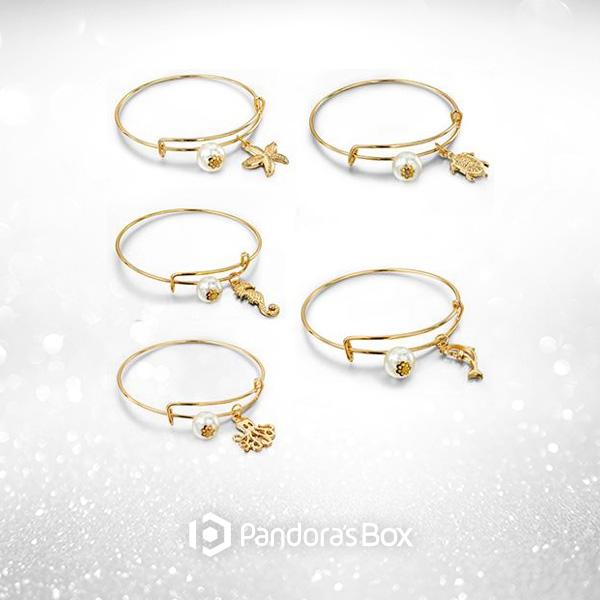 2 Sets of Ocean Lover's Bangle Set