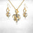 3 Sets of Wishful Heart Necklace and Earring Sets
