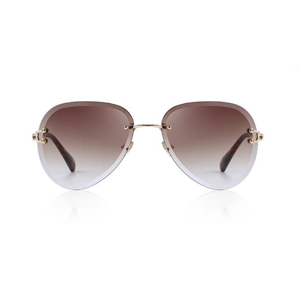 Maverick Mood Sunglass, Cube Charm Gold Metal & Heart of Gold Adjustable Bracelet
