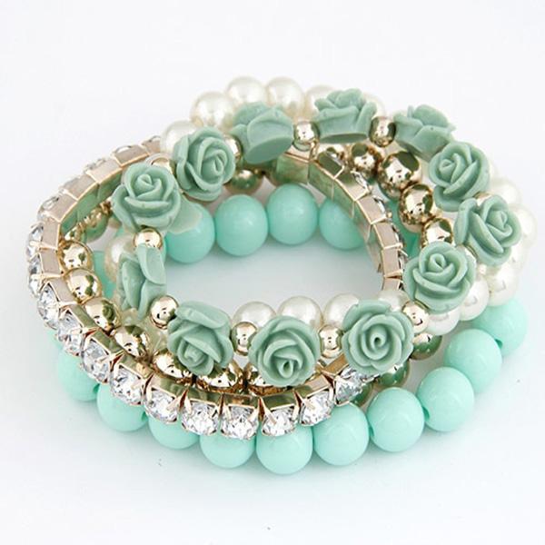 Pastel Beauty Bracelets Stack