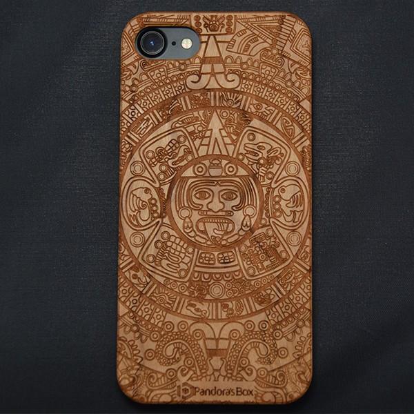 Mayan Calendar Natural Wood Case - iPhone