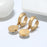 White Turquoise Mini Hoop Earrings