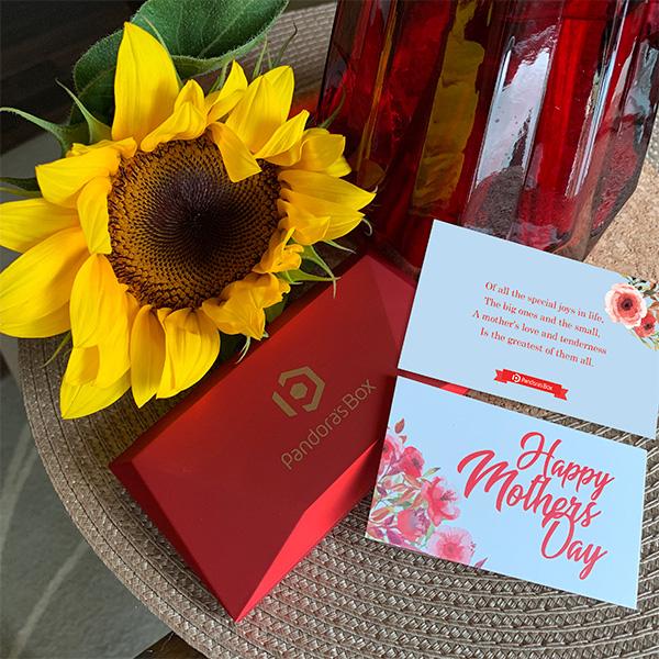 Blooming Rose Red Crystal Ring Gift Set