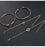 Bohemian Glam Gold Bracelets Stack - 4pcs