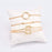 Golden Karma Bracelets Stack - 3pcs