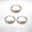 3 Sets of Entwined Silver Metal Bracelet Bundle Offer