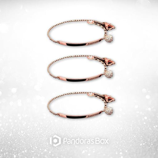 3 Sets of Happiness Half Bangle Bracelet