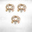 3 Sets "Tree of Life" Heart Edition Charm Bracelets with Real Austrian Crystals