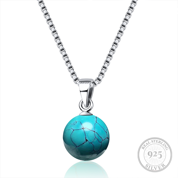Silver Solstice Turquoise Necklace