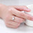 Gemini Asymmetrical Sterling Silver Ring