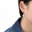 White Turquoise Mini Hoop Earrings