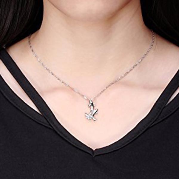 Summer Splash Dolphin Pendant Necklace