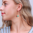 Golden Strand Turquoise Earrings