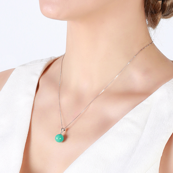 Silver Solstice Turquoise Necklace