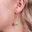 Golden Strand Turquoise Earrings