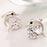 Summer Splash Dolphin Crystal Stud Earrings
