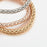 3 Sets "Tree of Life" Heart Edition Charm Bracelets with Real Austrian Crystals