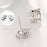 Summer Splash Dolphin Crystal Stud Earrings