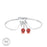 Cherry Berry Sterling Silver Bracelet