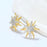 Golden Starfish Stud Earrings