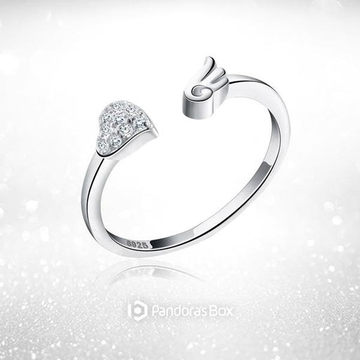 Angel Love Sterling Silver Ring