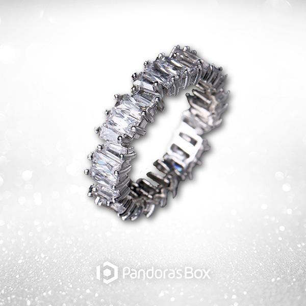 "Hollywood Hoops" Crystal Double Hoop Earrings, Baguette Ring and Adjustable Bracelet