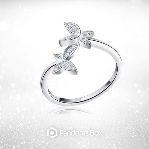 Butterfly Flutter Sterling Silver Ring