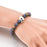Oil Slick Skull Beaded Bracelet