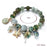 Seaside Summer Beaded Bracelet (Pink, Blue & Green)