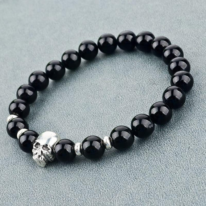 Blackest Night Skull Beaded Bracelet