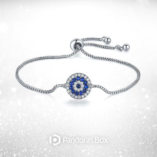 Crystal Evil Eye Adjustable Bracelet