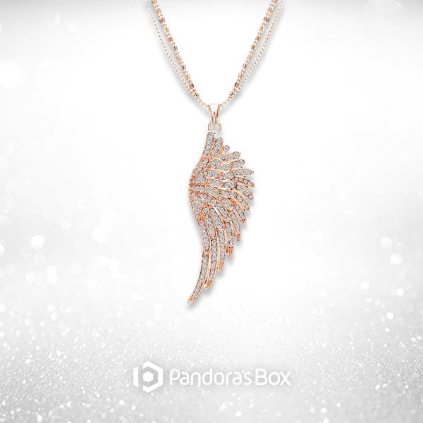 Crystal Wing Necklace