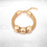 Maverick Mood Sunglass, Cube Charm Gold Metal & Heart of Gold Adjustable Bracelet
