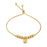 2 Sets of Heart of Gold Adjustable Bracelet